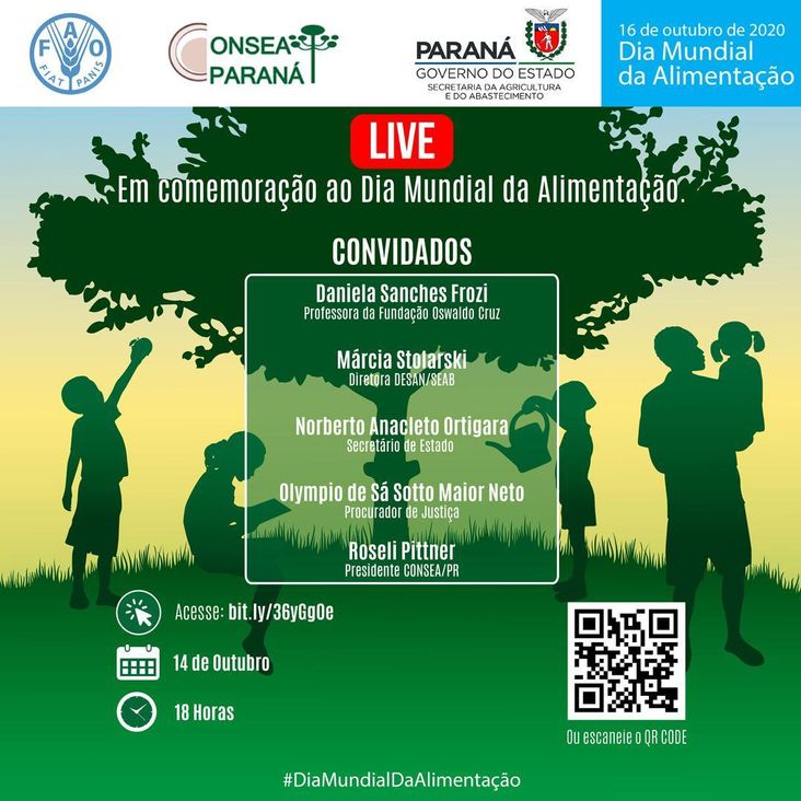 Live em comemoração ao dia Mundial da Alimentação