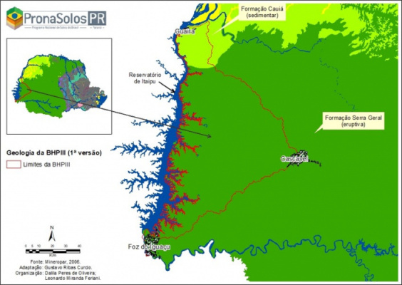 Figura 2 - Geologia da Bacia Hidrográfica Paraná III.