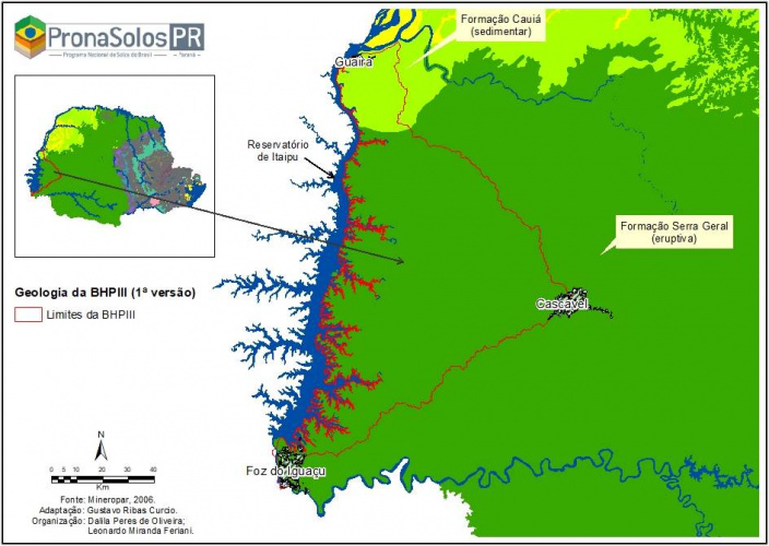 Figura 3 – Geologia da BHPIII.