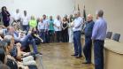 Encontro com servidores marca despedida de Ortigara e apresentação de Natalino de Souza como novo secretário