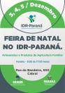 IDR-Paraná promove Feira de Natal com produtos diretamente do campo