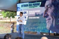 Ratinho Junior lança pacote de R$ 19,8 milhões em pavimentação rural para São José das Palmeiras