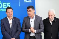 Ratinho Junior confirma quase R$ 890 milhões para obras e investimentos em 12 municípios