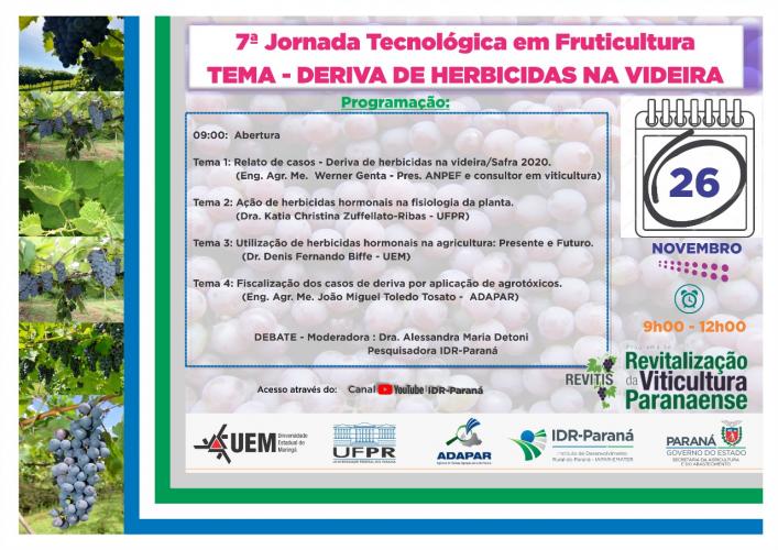 Jornada Tecnológica em Fruticultura debate deriva de herbicidas