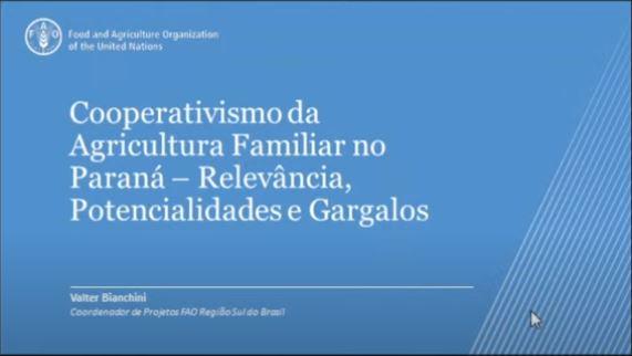 Webinar apresenta pesquisa sobre agricultura familiar com apoio do Coopera Paraná