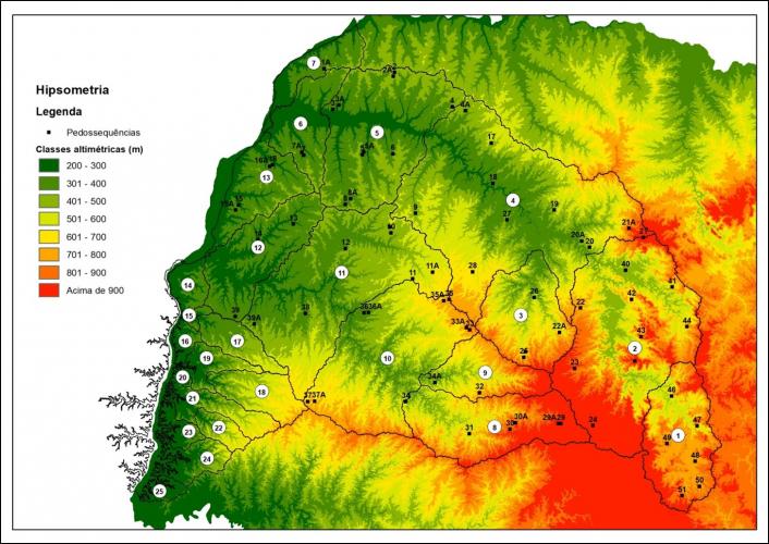Figura 6 - Bacias Hidrográficas do projeto 2.