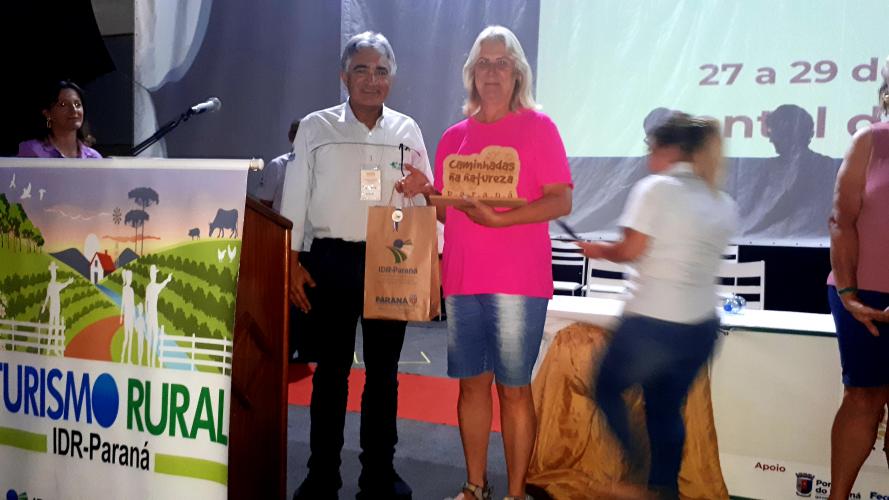 Renato Viana, do IDR-Paraná, e Eline Scheffer