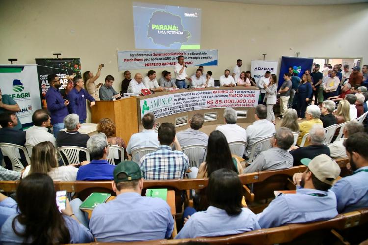 Secretário Marcio Nunes destaca marca histórica de investimentos na agricultura em encontro na Amunop