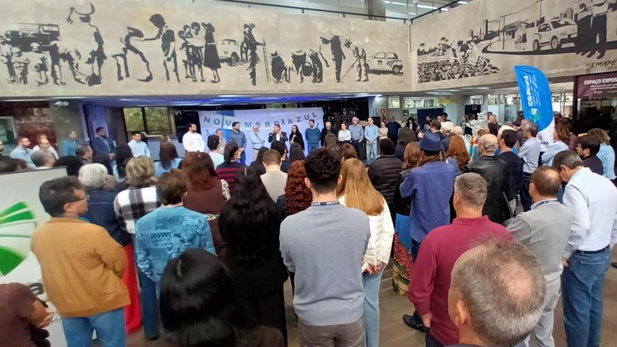 Servidores da Seagri vestem azul e reforçam compromisso com a prevenção no Novembro Azul