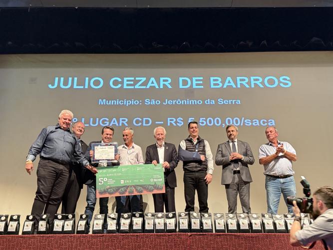 Paraná reconhece excelência da produção na 23ª edição do Concurso Café Qualidade