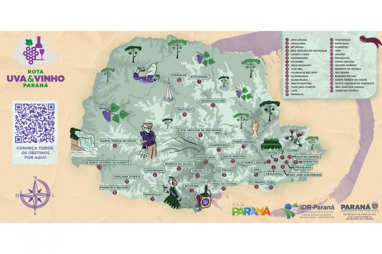 Rota da Uva & Vinho: Paraná lança circuito para impulsionar vitivinucultura e valorizar tradições
