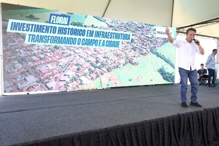 Estado investe R$ 67,6 milhões para melhoria da infraestrutura urbana e rural de Floraí