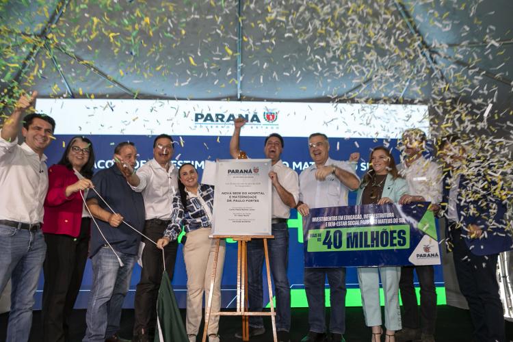 Nova escola e pavimentações: Ratinho Junior anuncia R$ 41 milhões para São Mateus do Sul