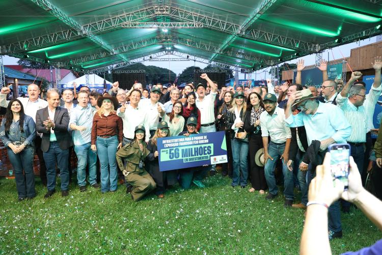Na Expoingá, governador anuncia R$ 53,8 milhões para modernizar parque de exposições