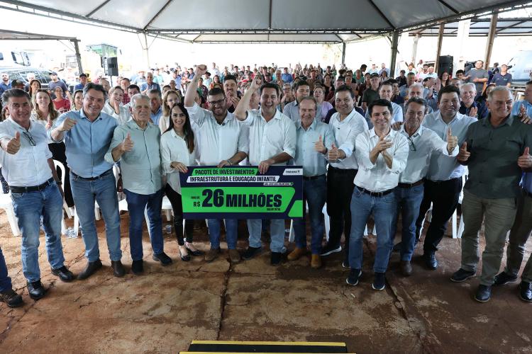 Ratinho Junior lança pacote de R$ 19,8 milhões em pavimentação rural para São José das Palmeiras