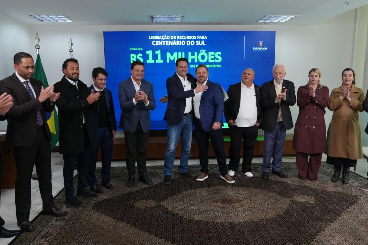 Ratinho Junior confirma R$ 363 milhões para 10 cidades em sete regiões do Estado