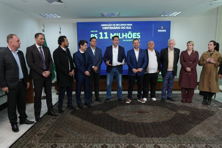 Ratinho Junior confirma R$ 363 milhões para 10 cidades em sete regiões do Estado
