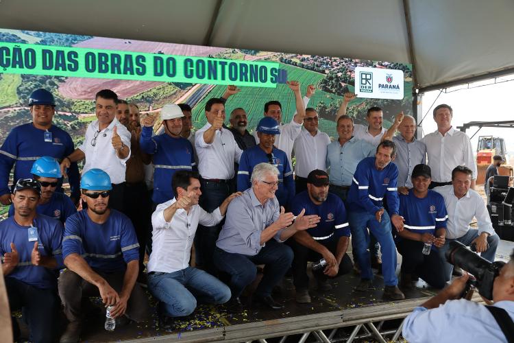 Ratinho Junior lança obras do Contorno Sul de Arapoti em parceria com a Klabin