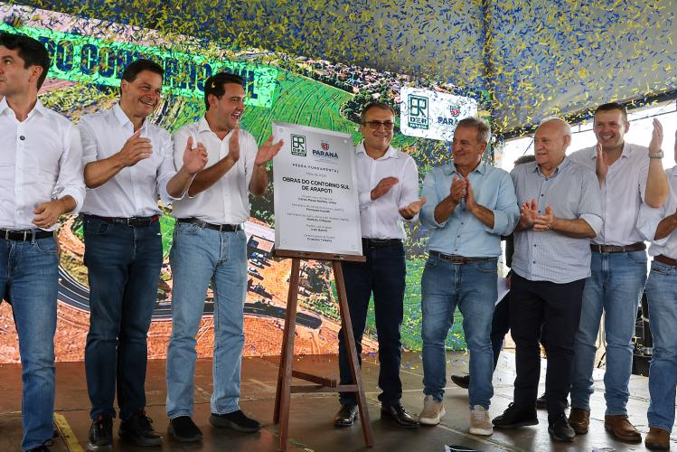 Ratinho Junior lança obras do Contorno Sul de Arapoti em parceria com a Klabin