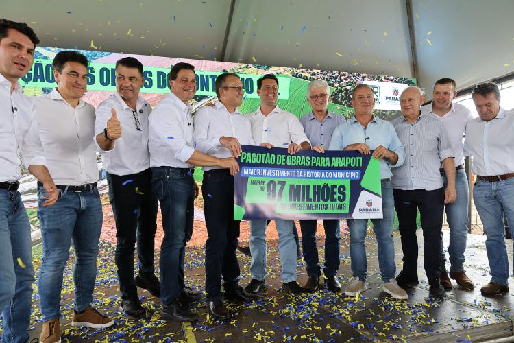 Ratinho Junior lança obras do Contorno Sul de Arapoti em parceria com a Klabin