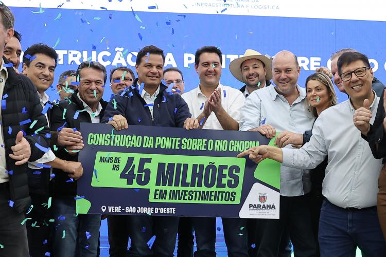 Verê e São Jorge d'Oeste vão receber do Estado mais de R$ 55,9 milhões em obras