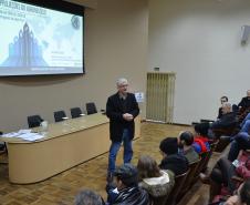 Secretário Norberto Ortigara participa de evento no anfiteatro