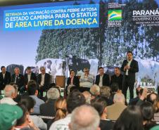 A suspensão da vacinação foi autorizada por instrução normativa assinada nesta terça-feira (15) pela ministra da Agricultura, Pecuária e Abastecimento, Tereza Cristina, e o governador Carlos Massa Ratinho Junior, no Palácio Iguaçu.