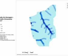 Densidade de drenagem subplanalto Umuarama.