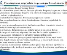 Estado trabalha para reduzir deriva de agrotóxicos em culturas sensíveis