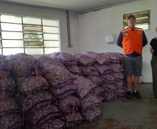 Programa Compra Direta recebe 27 toneladas de alho apreendidas pela Receita Federal