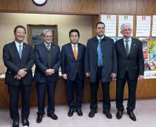 apresenta Paraná ao vice-ministro da Agricultura do Japão com objetivo de ampliar exportações