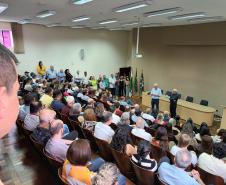 Encontro com servidores marca despedida de Ortigara e apresentação de Natalino de Souza como novo secretário