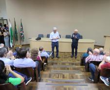 Encontro com servidores marca despedida de Ortigara e apresentação de Natalino de Souza como novo secretário