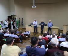 Encontro com servidores marca despedida de Ortigara e apresentação de Natalino de Souza como novo secretário