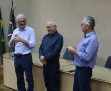 Encontro com servidores marca despedida de Ortigara e apresentação de Natalino de Souza como novo secretário