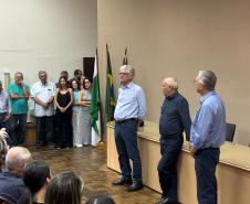 Encontro com servidores marca despedida de Ortigara e apresentação de Natalino de Souza como novo secretário