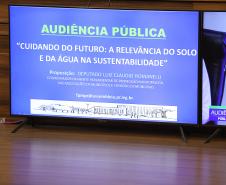 Em audiência pública, Seagri reforça incentivo à gestão sustentável do solo e da água