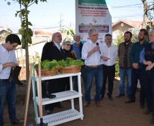 Trabalho de revitalização foi concluído e inaugurado. Projeto que tem a participação do Governo do Estado, prefeitura de Curitiba e moradores da região reúne 21 famílias, cada uma com um canteiro. 