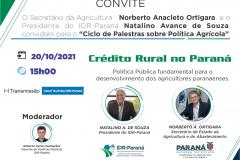 Seab e IDR-Paraná promovem ciclo de palestras sobre Política Agrícola