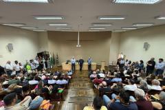 Encontro com servidores marca despedida de Ortigara e apresentação de Natalino de Souza como novo secretário