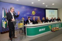 Governadora em exercício e o secretário da Agricultura e Abastecimento Norberto Ortigara participam de lançamento do Censo Agropecuário do IBGE - 2017