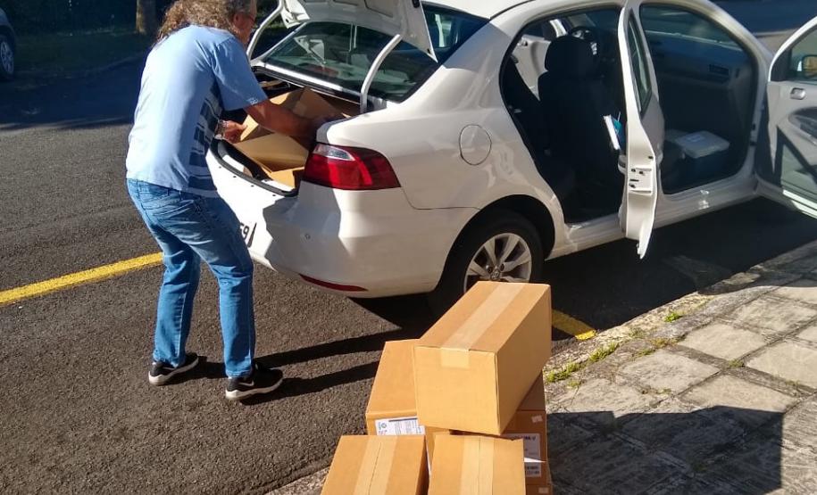 Adapar repassa material para colaborar com testes de Covid-19