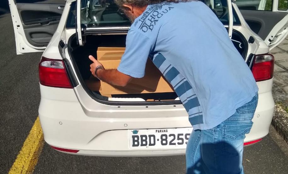 Adapar repassa material para colaborar com testes de Covid-19