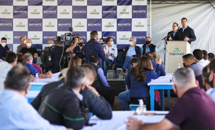 Governador destaca novos investimentos sustentáveis da cooperativa Coprossel no Paraná