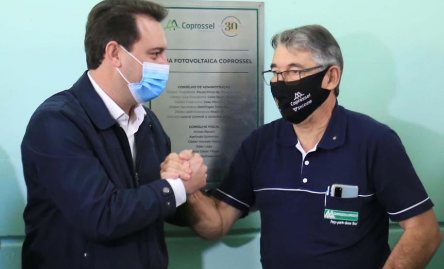 Governador destaca novos investimentos sustentáveis da cooperativa Coprossel no Paraná