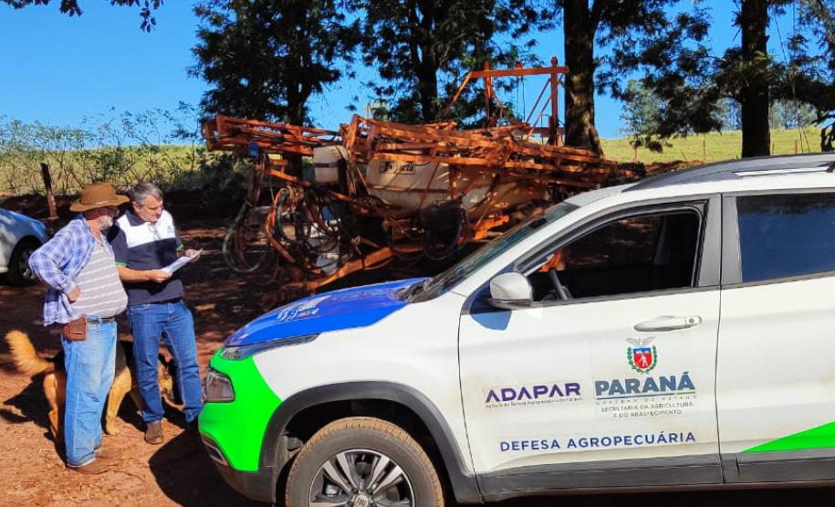 Adapar promove inspeção preventiva de pulverizadores agrícolas no Noroeste