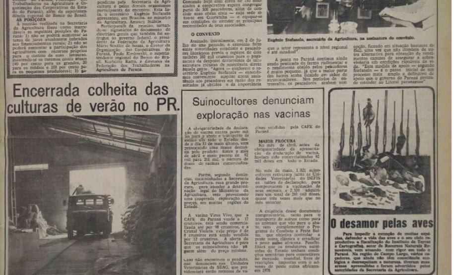 Parceria entre a Seab e o Museu Campos Gerais disponibiliza acervo digital do Jornal Seagri