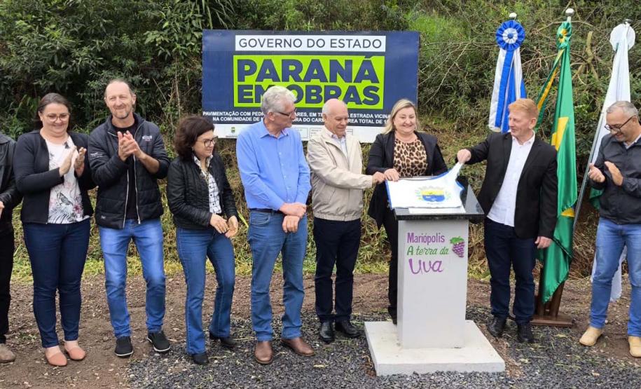 Estado inaugura pavimentação de duas estradas rurais em Mariópolis