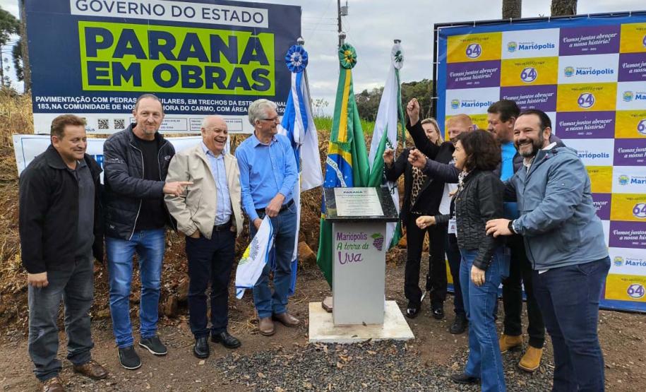 Estado inaugura pavimentação de duas estradas rurais em Mariópolis