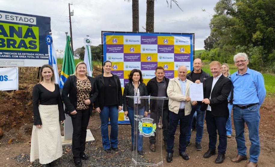 Estado inaugura pavimentação de duas estradas rurais em Mariópolis